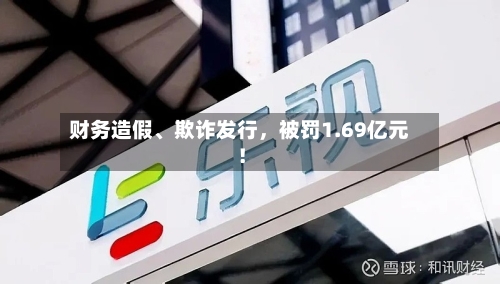 财务造假、欺诈发行，被罚1.69亿元！-第3张图片