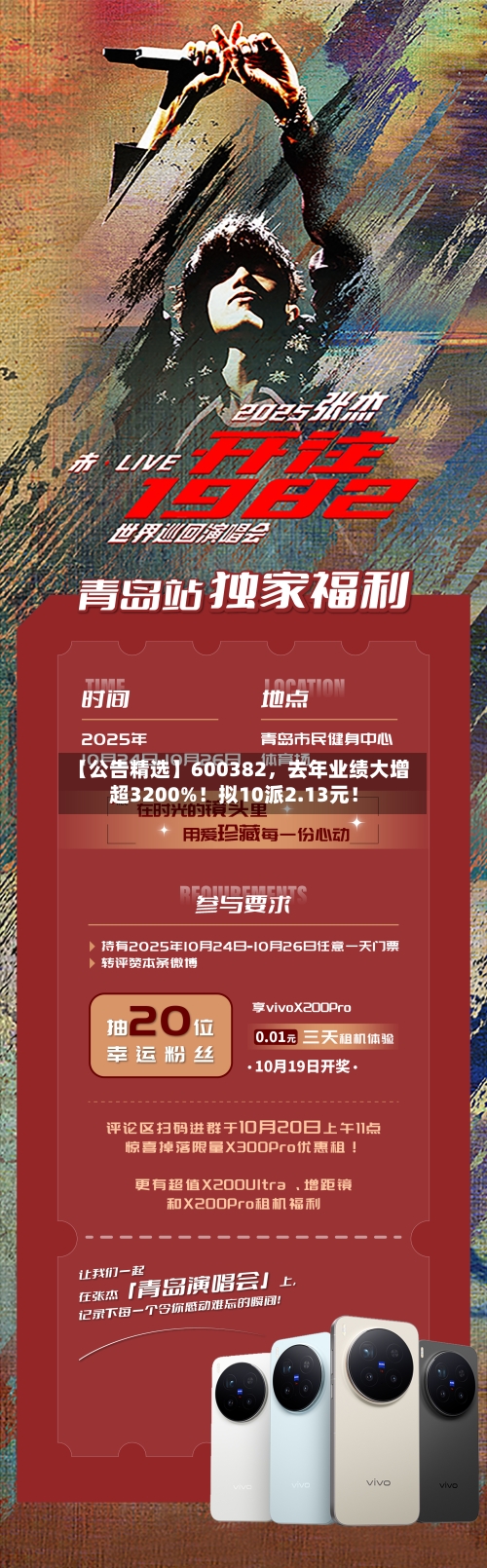 【公告精选】600382	，去年业绩大增超3200%！拟10派2.13元！-第2张图片