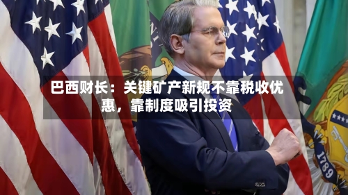 巴西财长：关键矿产新规不靠税收优惠，靠制度吸引投资-第2张图片