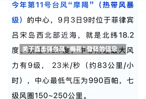关于直击强台风“梅花”登陆的信息-第2张图片