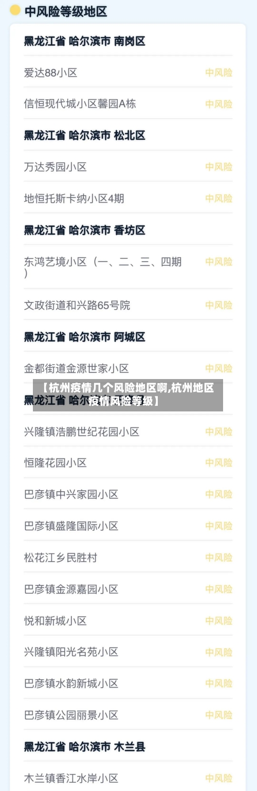 【杭州疫情几个风险地区啊,杭州地区疫情风险等级】-第2张图片