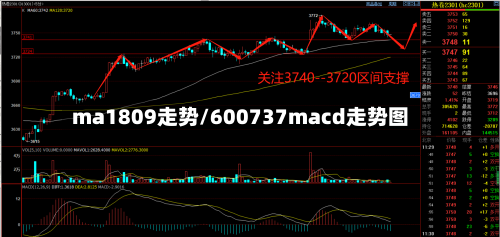 ma1809走势/600737macd走势图