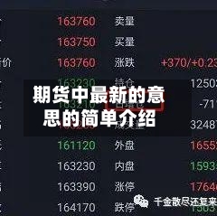 期货中最新的意思的简单介绍