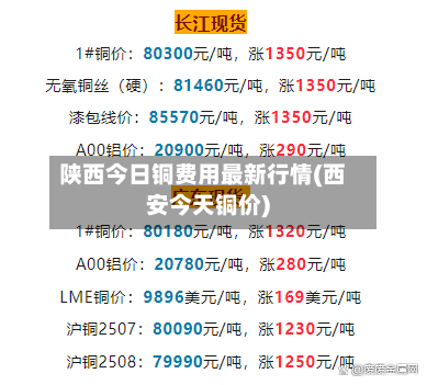 陕西今日铜费用最新行情(西安今天铜价)-第2张图片