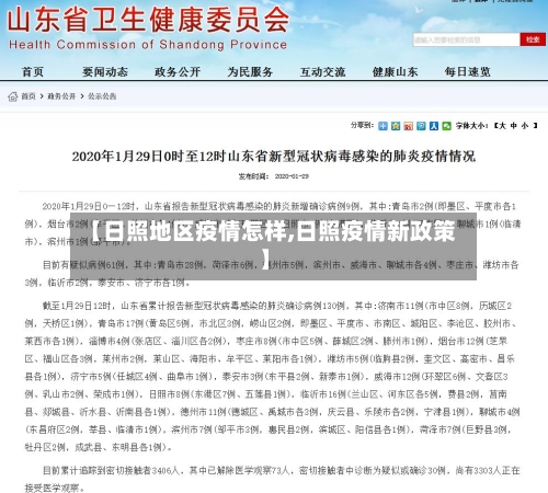 【日照地区疫情怎样,日照疫情新政策】-第2张图片