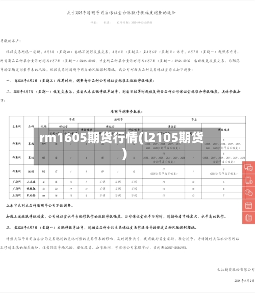 rm1605期货行情(l2105期货)-第2张图片