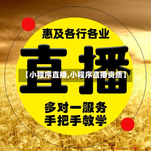 【小程序直播,小程序直播资质】-第3张图片