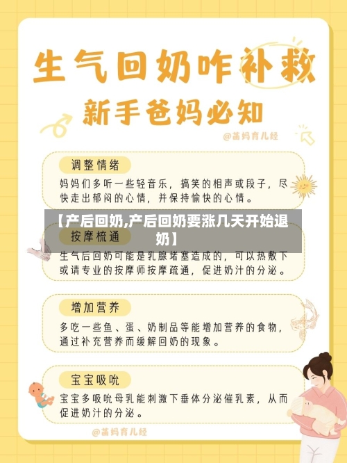 【产后回奶,产后回奶要涨几天开始退奶】