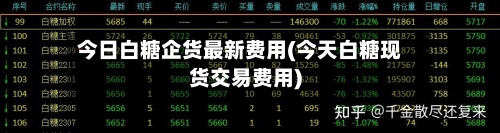 今日白糖企货最新费用(今天白糖现货交易费用)