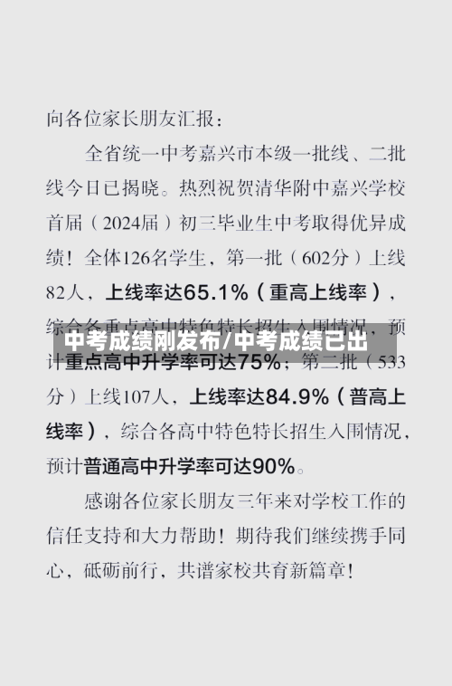 中考成绩刚发布/中考成绩已出-第2张图片