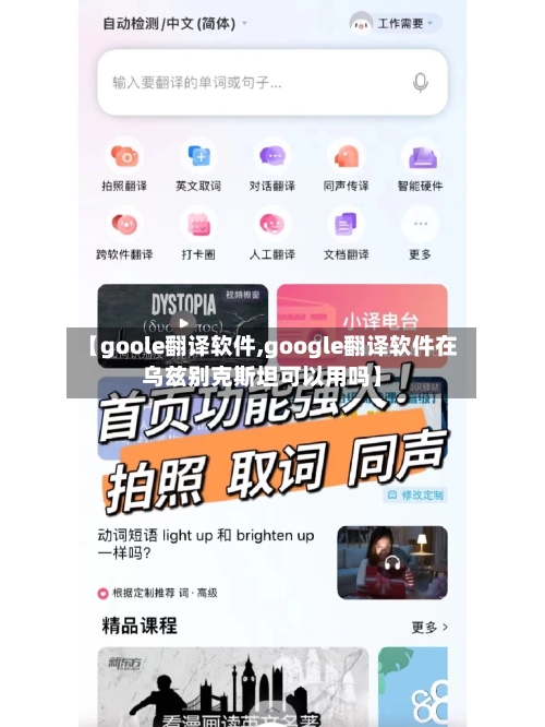 【goole翻译软件,google翻译软件在乌兹别克斯坦可以用吗】-第2张图片