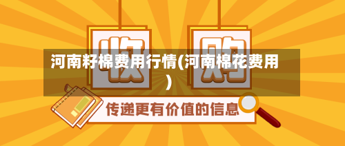 河南籽棉费用行情(河南棉花费用)-第2张图片