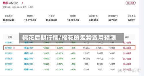 棉花后期行情/棉花的走势费用预测-第2张图片
