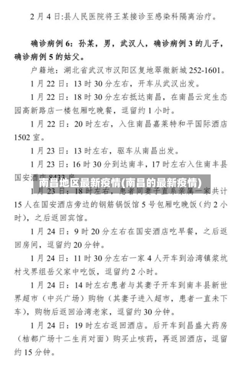 南昌地区最新疫情(南昌的最新疫情)-第3张图片