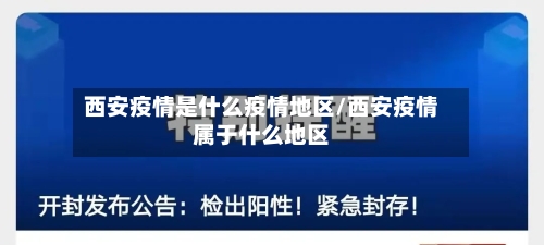 西安疫情是什么疫情地区/西安疫情属于什么地区-第3张图片