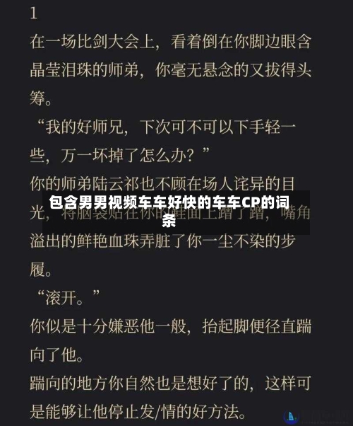 包含男男视频车车好快的车车CP的词条