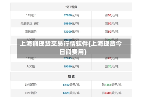 上海铜现货交易行情软件(上海现货今日铜费用)-第3张图片