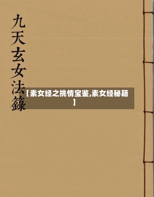 【素女经之挑情宝鉴,素女经秘籍】-第2张图片