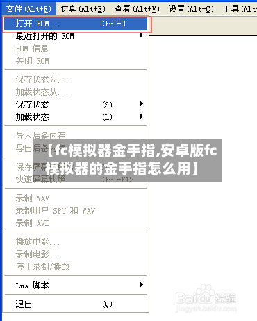 【fc模拟器金手指,安卓版fc模拟器的金手指怎么用】-第2张图片
