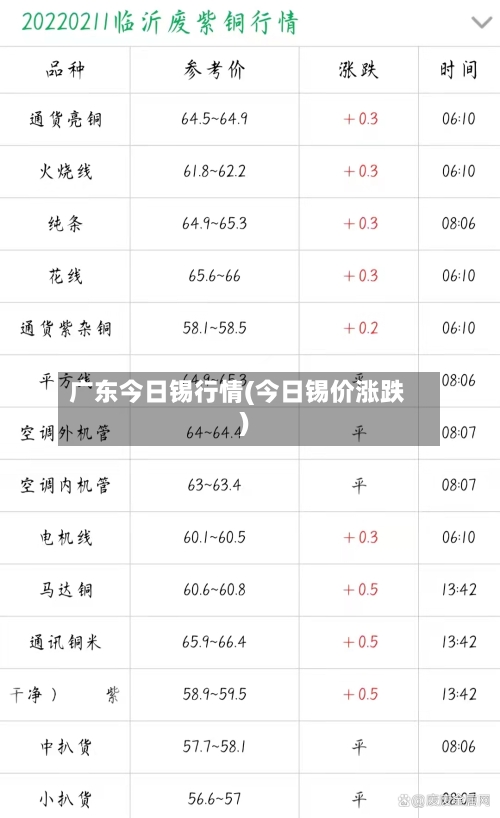 广东今日锡行情(今日锡价涨跌)-第2张图片