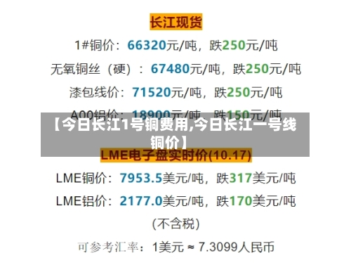 【今日长江1号铜费用,今日长江一号线铜价】