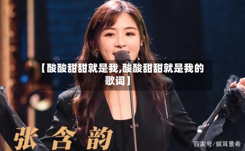 【酸酸甜甜就是我,酸酸甜甜就是我的歌词】
