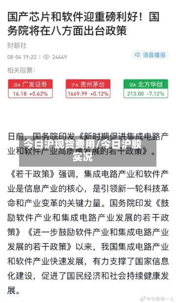 今日沪现货费用/今日沪股实况