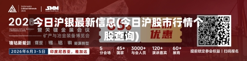 今日沪银最新信息(今日沪股市行情个股查询)
