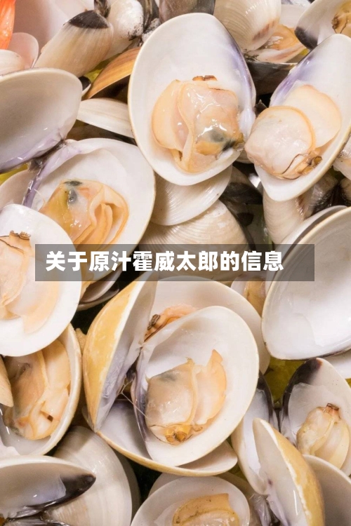 关于原汁霍威太郎的信息-第3张图片