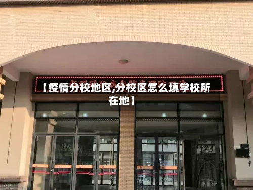 【疫情分校地区,分校区怎么填学校所在地】-第2张图片