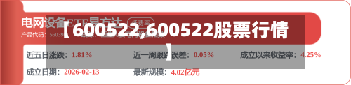 【600522,600522股票行情】