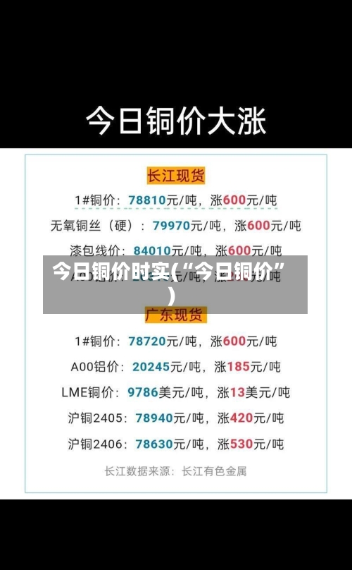 今日铜价时实(“今日铜价	”)-第2张图片