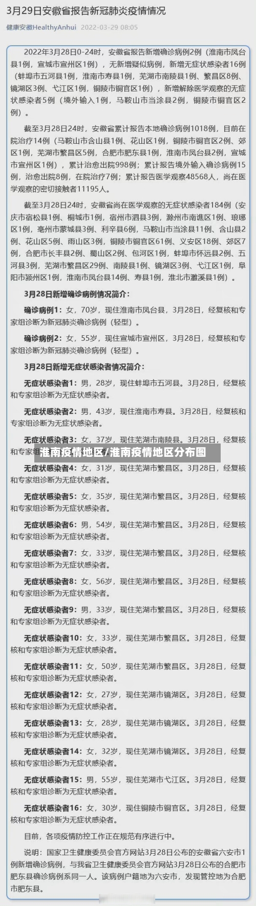 淮南疫情地区/淮南疫情地区分布图-第3张图片
