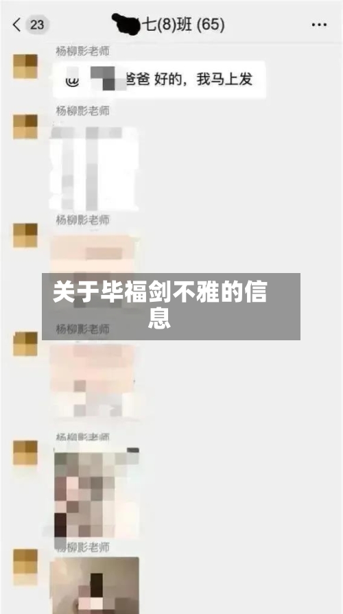 关于毕福剑不雅的信息