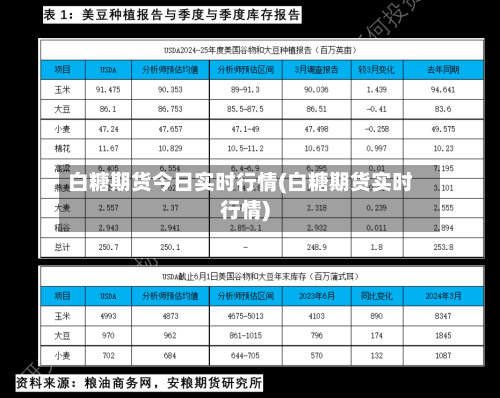 白糖期货今日实时行情(白糖期货实时行情)