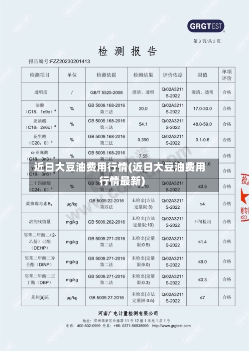 近日大豆油费用行情(近日大豆油费用行情最新)-第2张图片