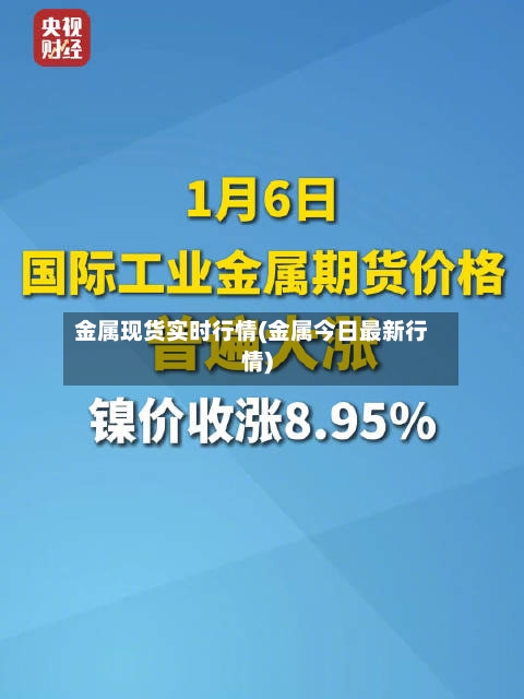 金属现货实时行情(金属今日最新行情)-第2张图片