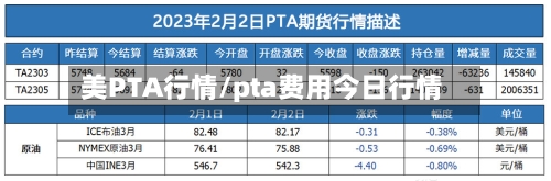 美PTA行情/pta费用今日行情
