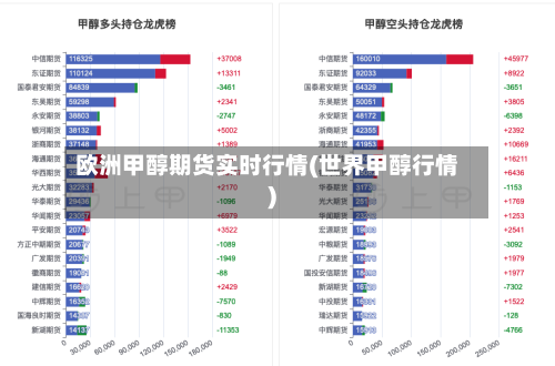 欧洲甲醇期货实时行情(世界甲醇行情)-第2张图片