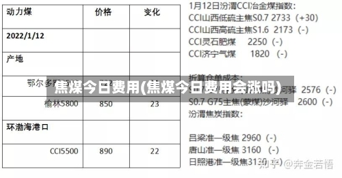 焦煤今日费用(焦煤今日费用会涨吗)