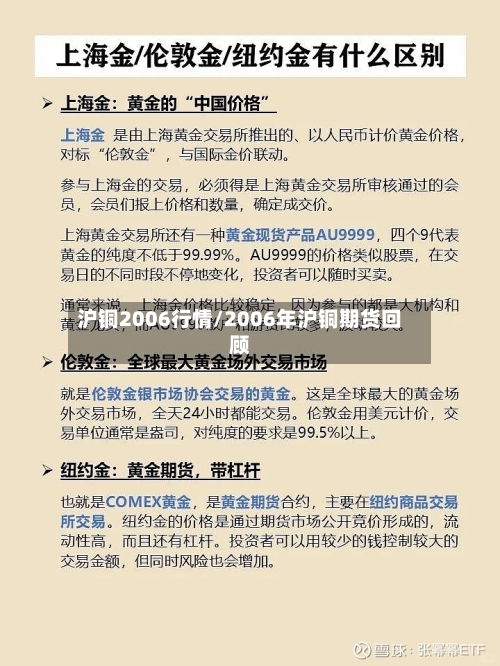 沪铜2006行情/2006年沪铜期货回顾-第2张图片