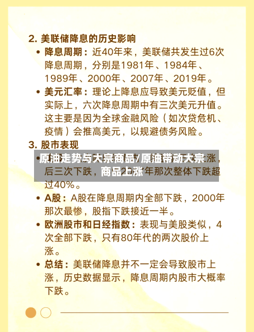 原油走势与大宗商品/原油带动大宗商品上涨