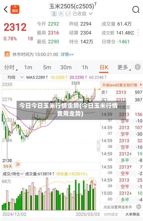 今日今日玉米行情走势(今日玉米行情费用走势)-第2张图片