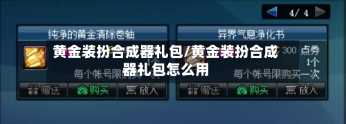 黄金装扮合成器礼包/黄金装扮合成器礼包怎么用-第2张图片