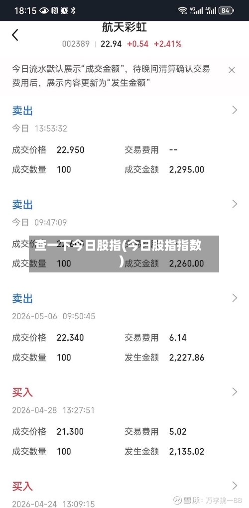 查一下今日股指(今日股指指数)-第3张图片