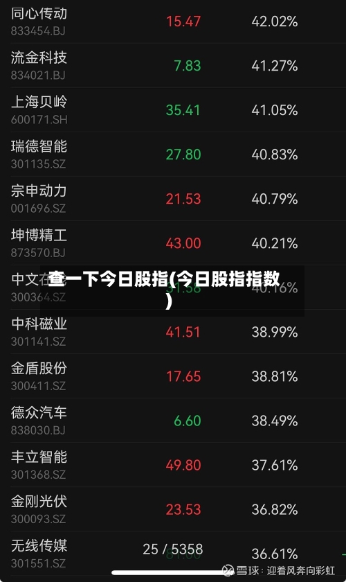 查一下今日股指(今日股指指数)-第2张图片