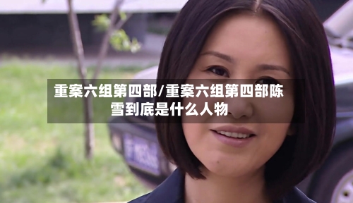 重案六组第四部/重案六组第四部陈雪到底是什么人物