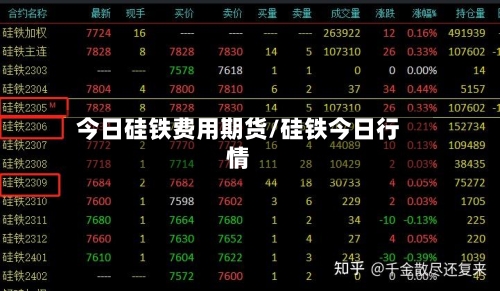 今日硅铁费用期货/硅铁今日行情-第3张图片