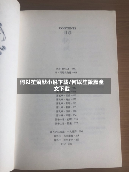 何以笙箫默小说下载/何以笙箫默全文下载