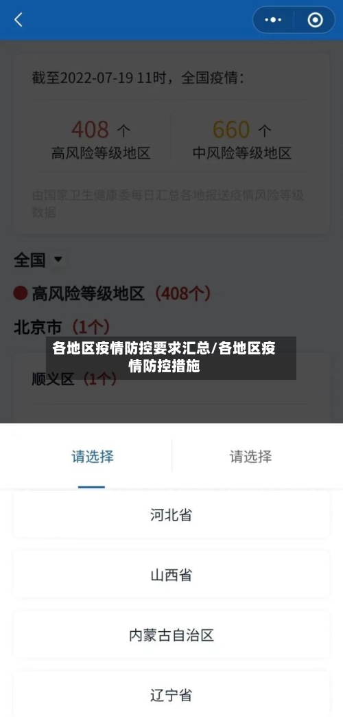 各地区疫情防控要求汇总/各地区疫情防控措施-第3张图片